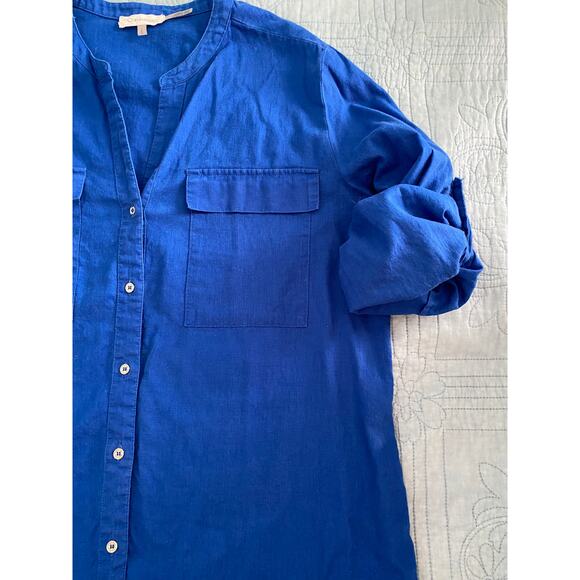 Womens Calvin Klein Button Down Blue Size Large - Picture 3 of 5